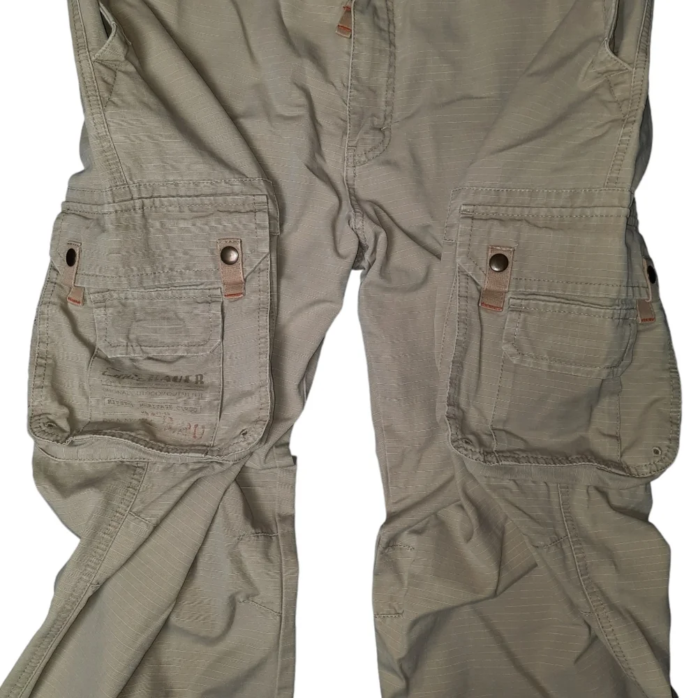 Eddie Bauer EB20 Ripstop Heritage Cargo Pants Tan SZ 38x32